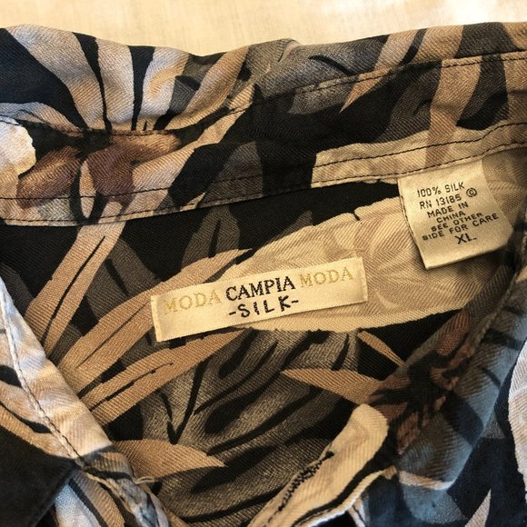 Moda Campia Moda Short Sleeve Button-Up Size X-Large - Picture 3 of 4